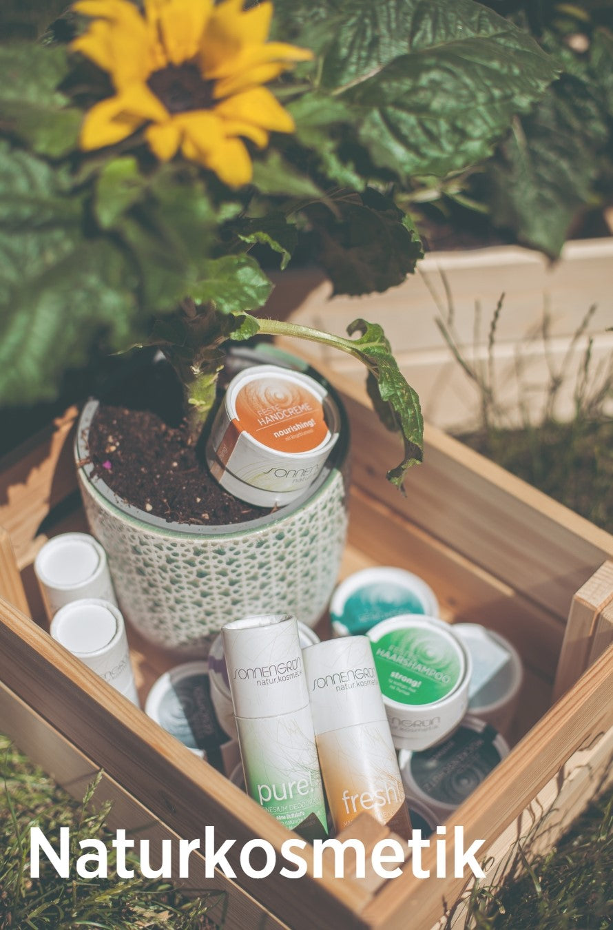 plastikfreie Naturkosmetik von Sonnengrün