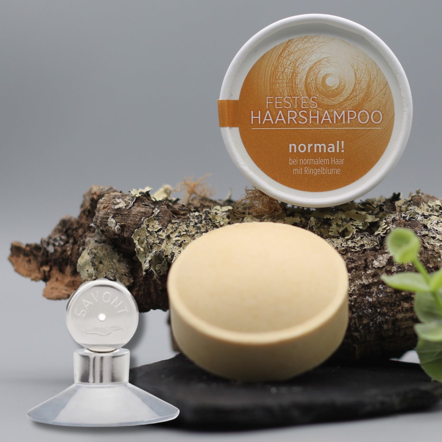 festes Shampoo und Seifenhalter als Set