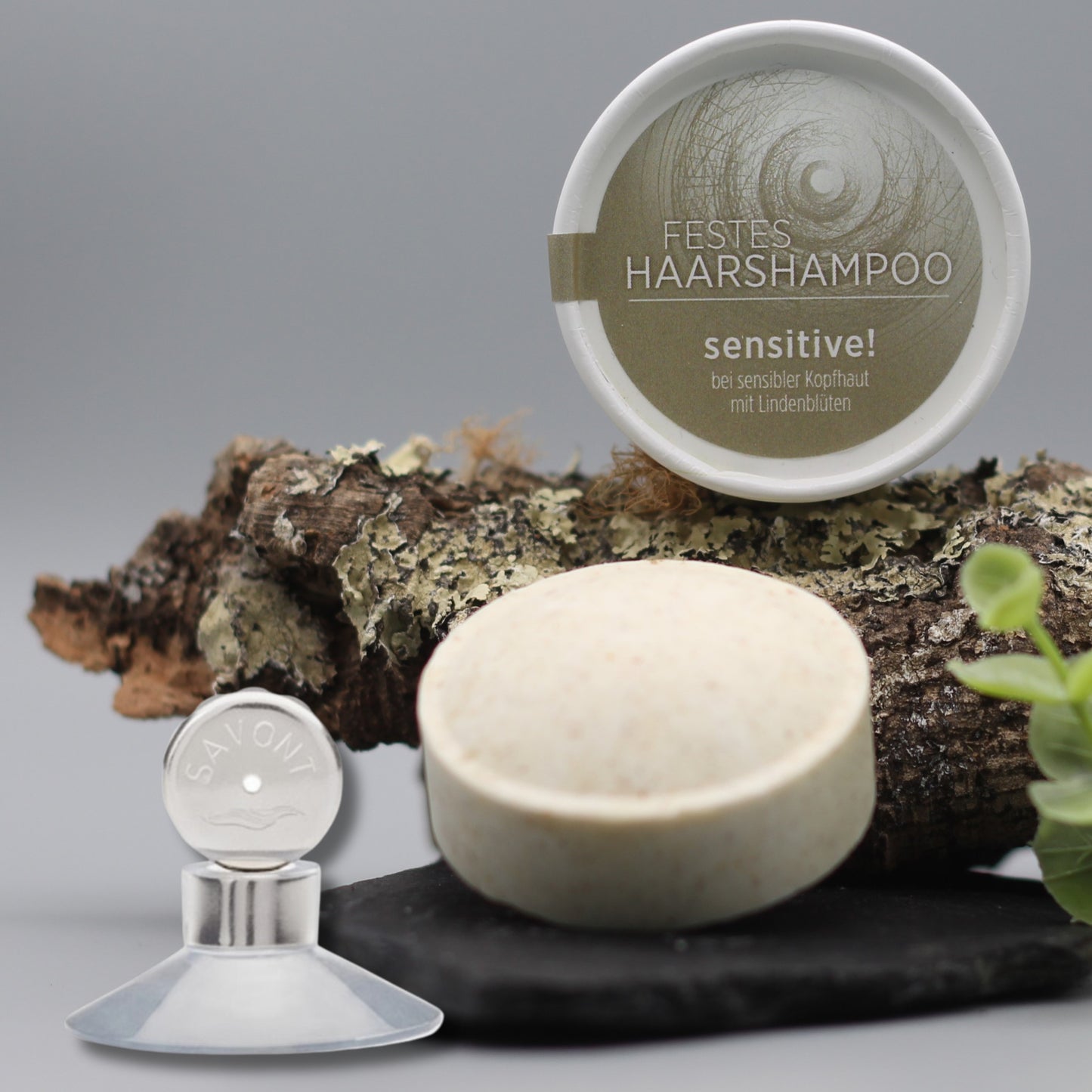 festes Shampoo und Seifenhalter im Set