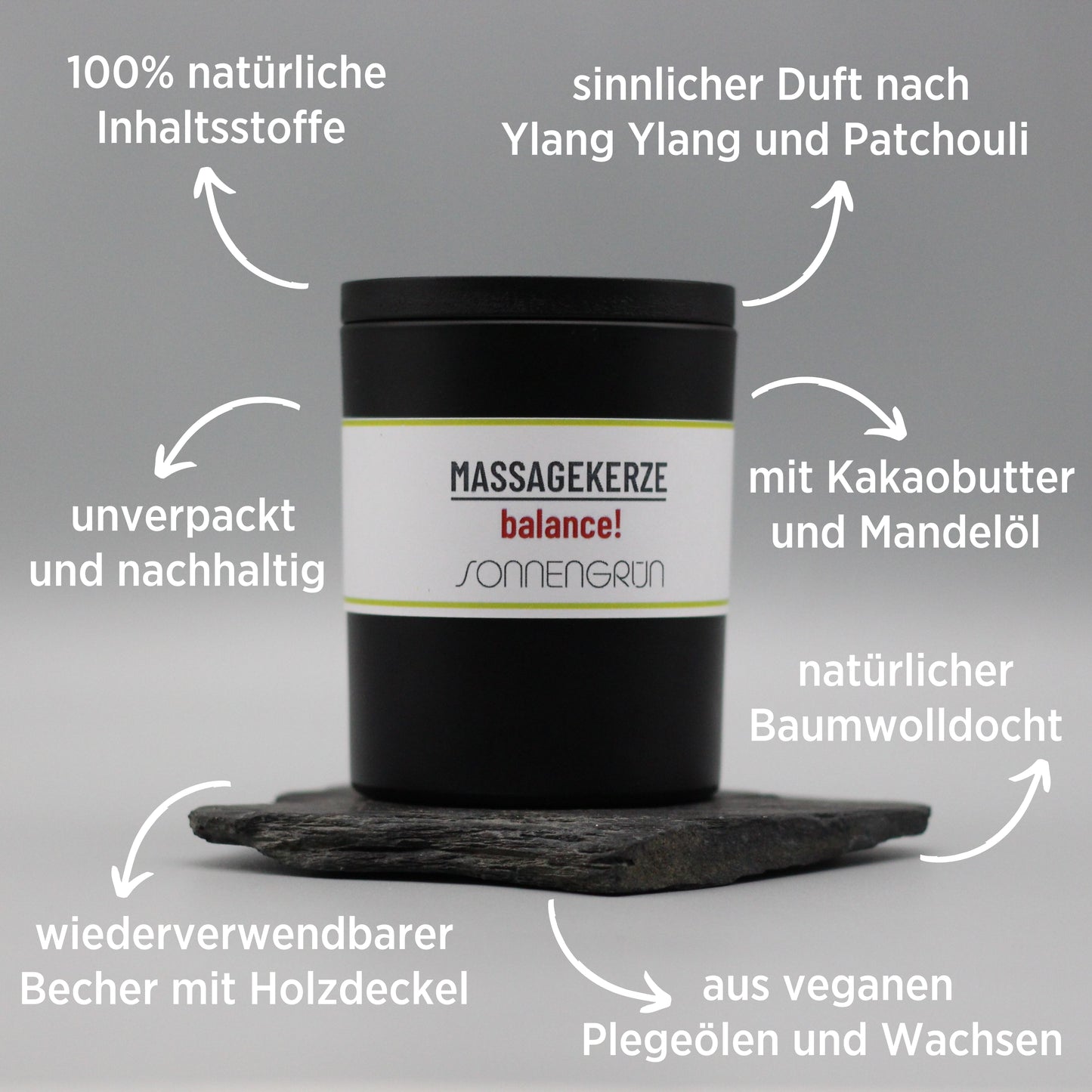 Massagekerze "balance!"