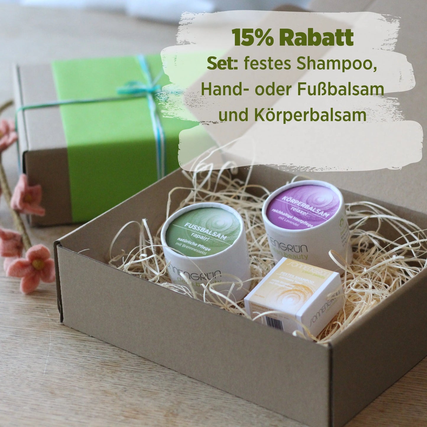 Geschenkset | Haar & Körper Sonnengrün