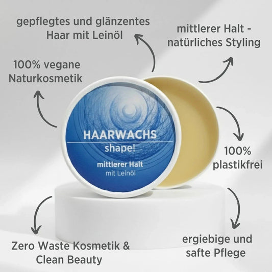B - Ware | Haarwachs für mittleren Halt - Sonnengrün