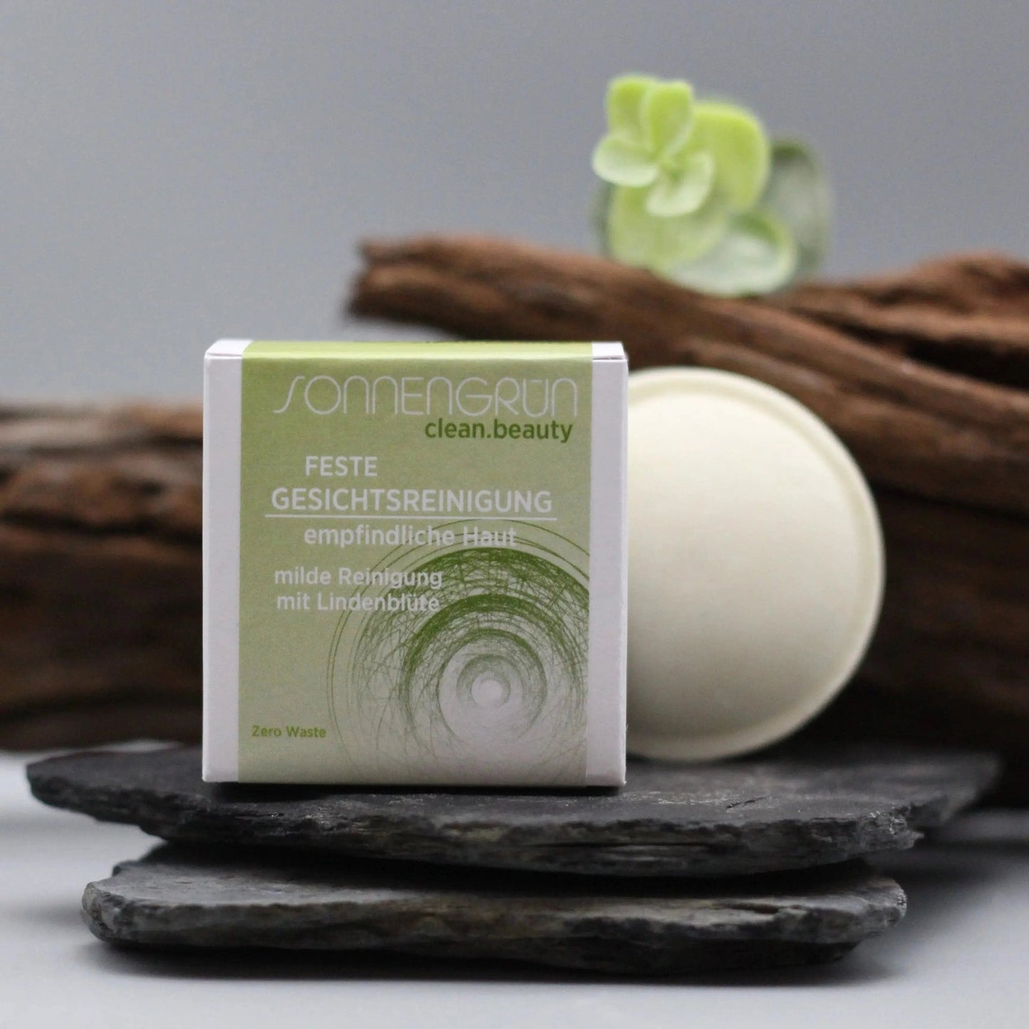feste Gesichtsreinigung | empfindliche Haut - Sonnengrün | Zero Waste Kosmetik
