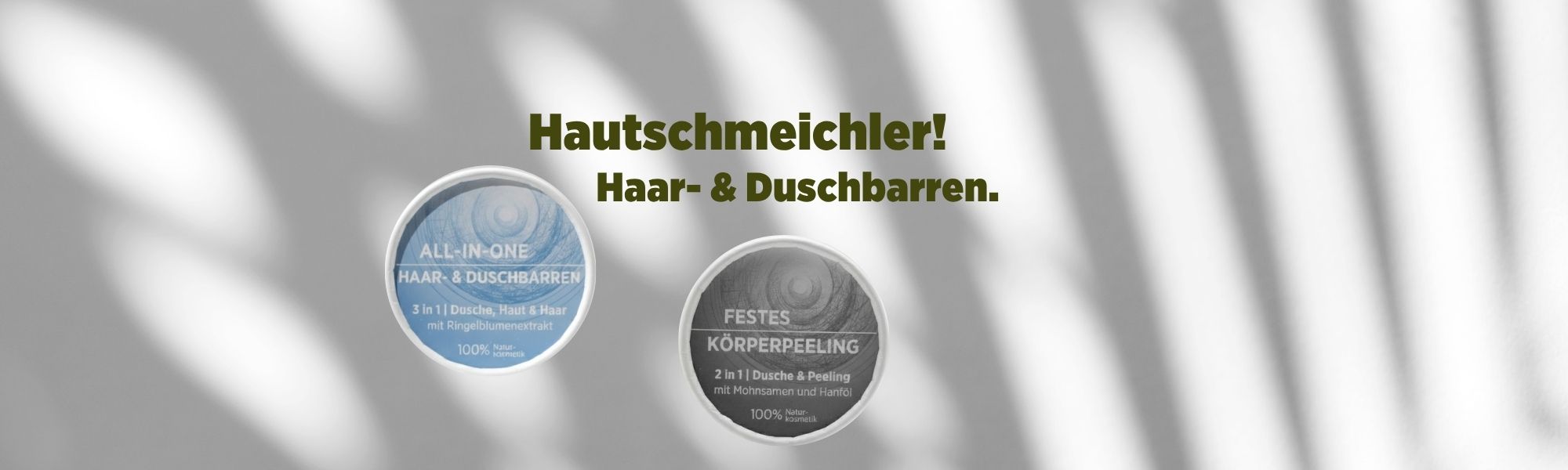 Sonnengrün Haar- und Duschbarren – festes Shampoo und Duschpflege in einem, nachhaltige Zero-Waste Naturkosmetik