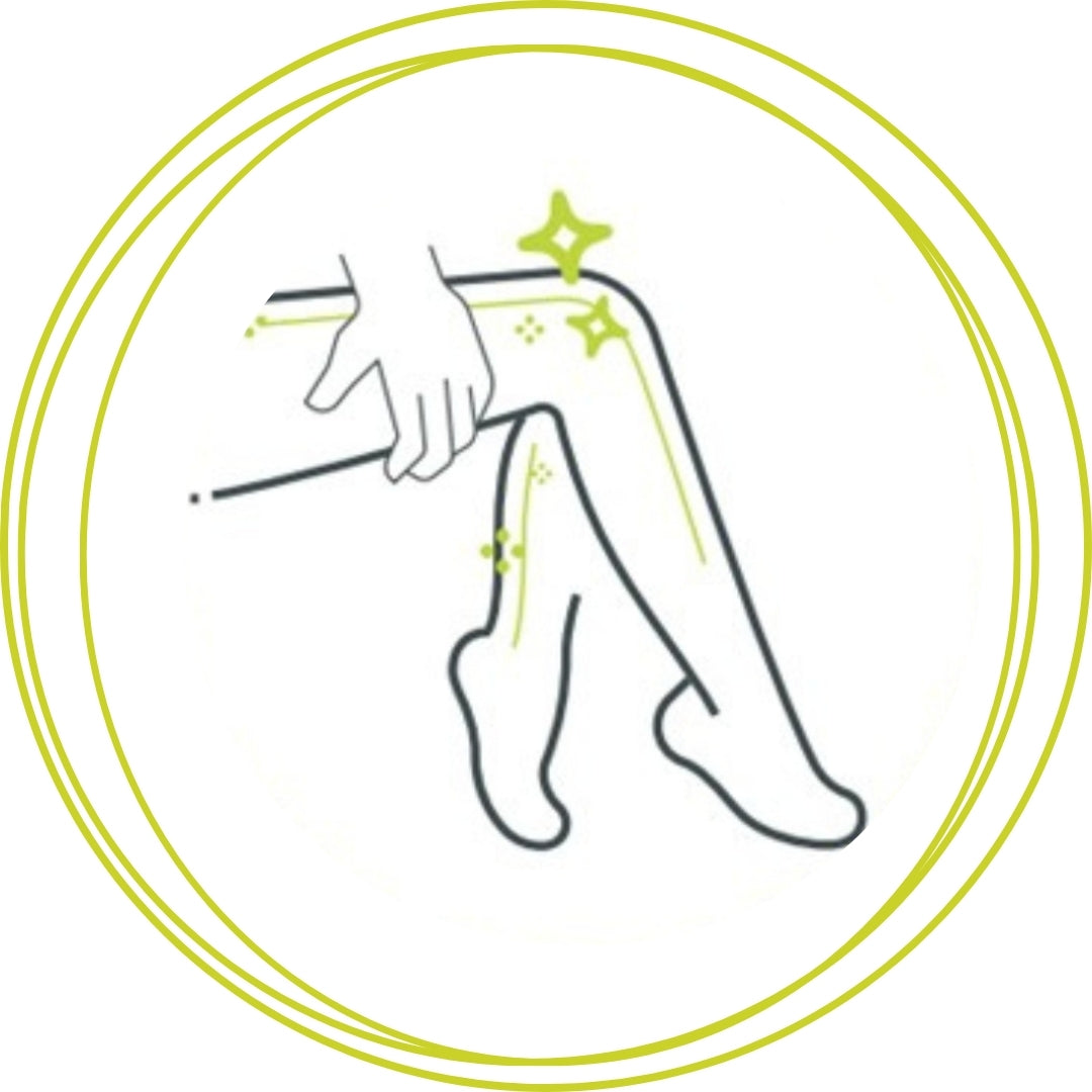 Symbol für Körperpflege – Körper wird eingecremt mit veganem, natürlichem Körperbalsam von Sonnengrün