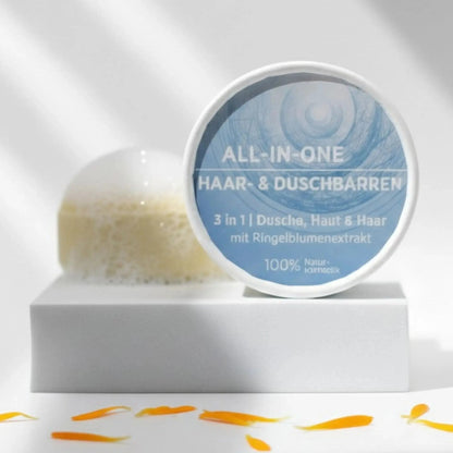Al-In-One | Haar- und Duschbarren - Sonnengrün | Clean Beauty