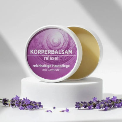Körperbalsam "relax!" | Lavendelduft - Sonnengrün | Zero Waste Kosmetik