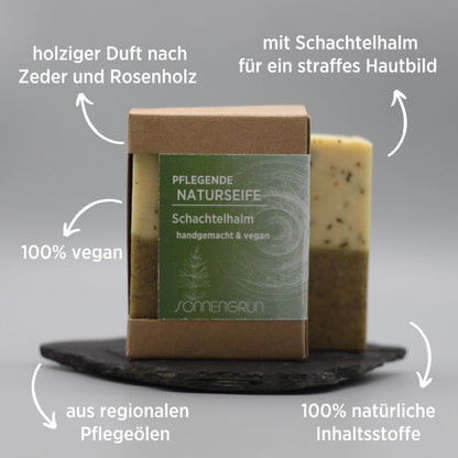 Naturseife mit Schachtelhalm für straffe Haut