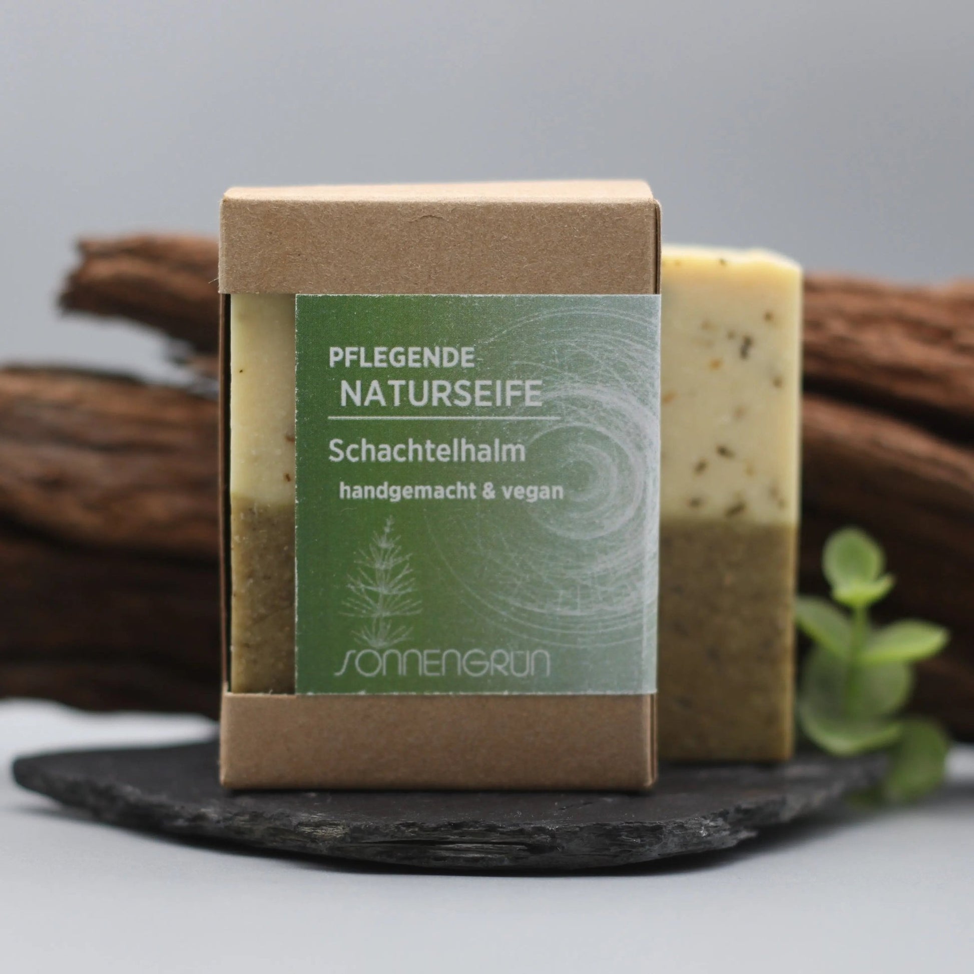 Naturseife Schachtelhalm | handgemacht - Sonnengrün | handgemacht & vegan