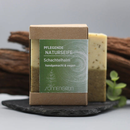 Naturseife Schachtelhalm | handgemacht - Sonnengrün | handgemacht & vegan